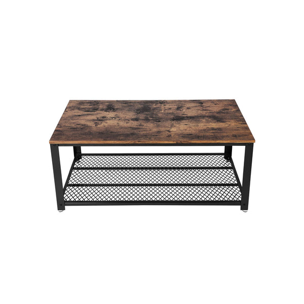 Industrieel design salontafel met plank