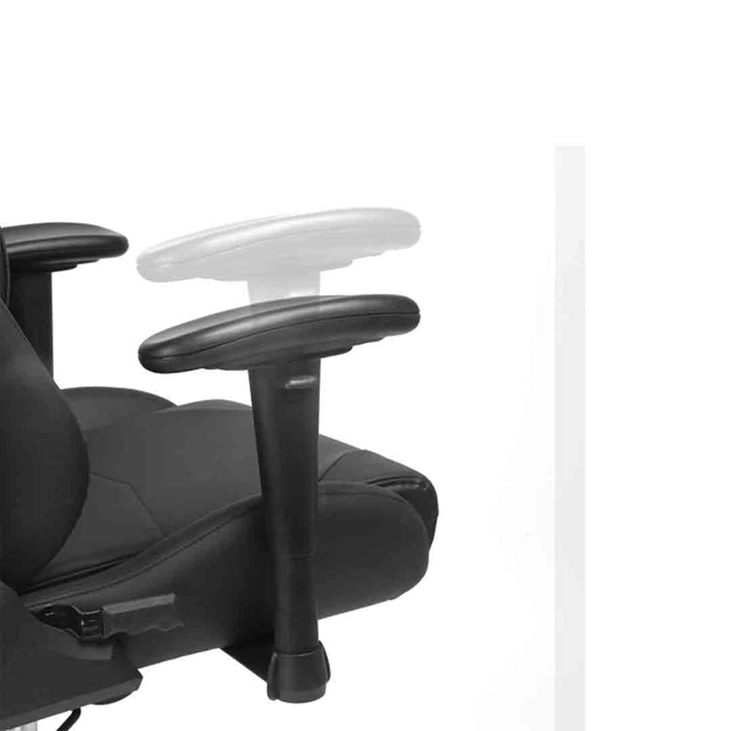 Songmics gaming stoel met lumbaal kussen stalen frame hoge rugleuning en brede zitting in hoogte verstelbaar ergonomische