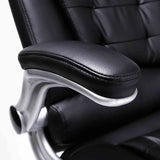 Songmics race bureaustoel, gaming stoel, executive draaistoel, polyurethaan, zwart