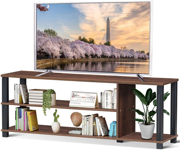 Multifunctionele Houten TV Standaard met Open Planken