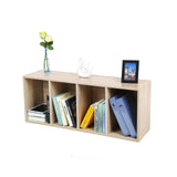 Boekenkast met 4 planken, houtlook