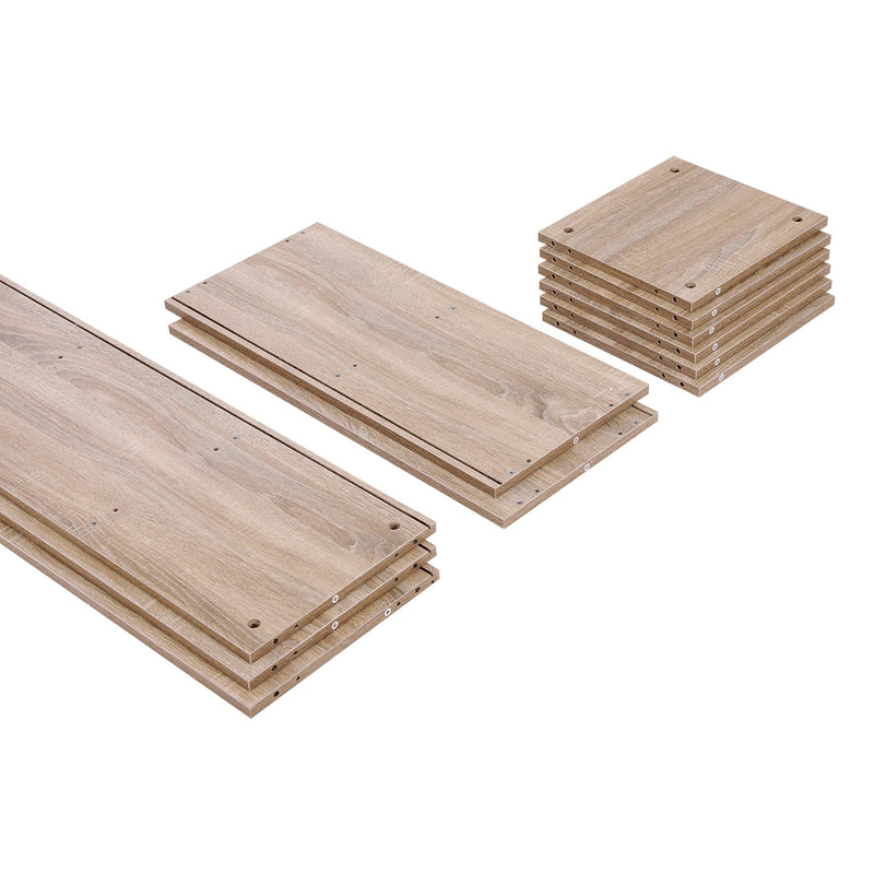 Eenvoudige plank 8 vakken houtlook