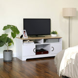 Eenvoudig tv-meubel wit