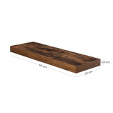 Zwevende plank, houtlook